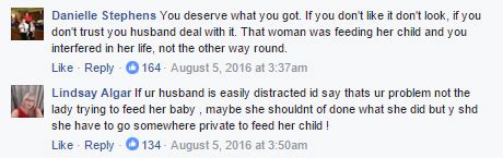 Breastfeeding Mother Squirted Her Boob At Woman Who Told Her To Move