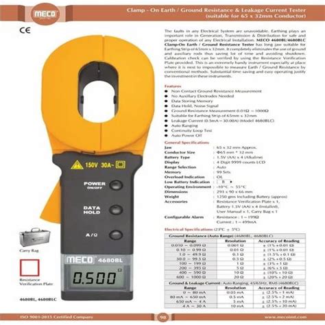 Clamp Meter Meco Auto Bl Digit Counts A Ac Trms