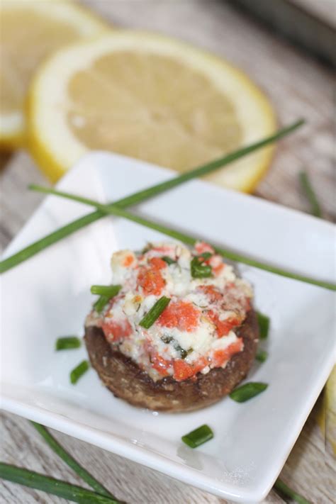 Smoked Salmon Stuffed Mushrooms Gather Lemons