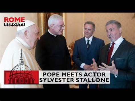 El Papa Francisco boxeó con Rocky recibió a Sylvester Stallone en