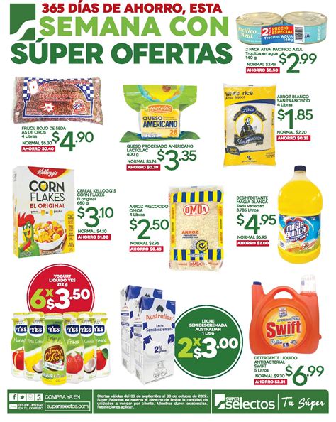 Semana con Súper Ofertas en Súper Selectos 30 Septiembre TuOfertaSV