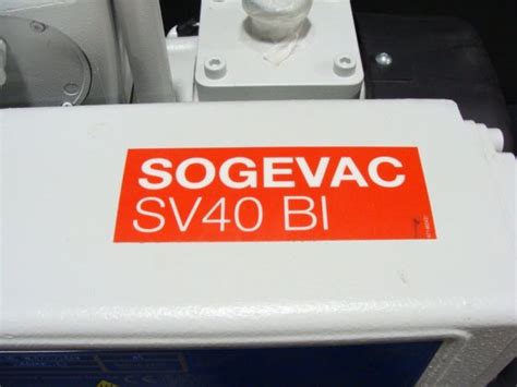 Oerlikon Leybold Sogevac SV40 BI Single Stage Oil Sealed Rotary Vane