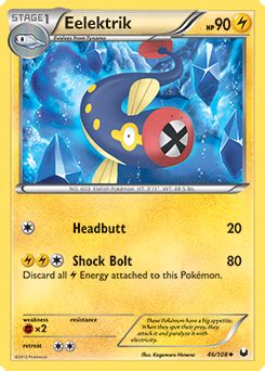 Eelektrik Black WhiteDark Explorers TCG Card Database