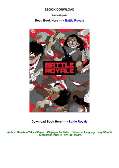 Pdf READ Battle Royale By Koushun Takami On Mac New Edition By