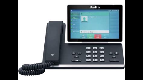 How To Receive An Incoming Call Yealink T54wt57w Youtube