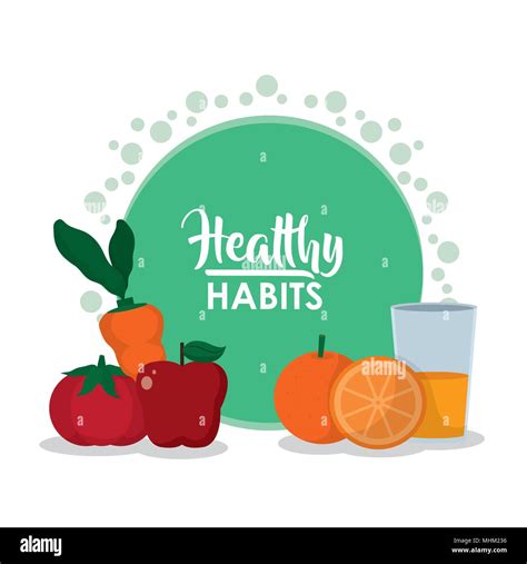 Healthy Habits Lifestyle Stock Vector Image And Art Alamy