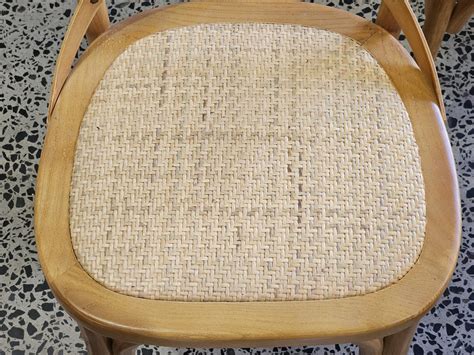 Lot Set Of Eight Elm Crossback Dining Chairs X X Cm