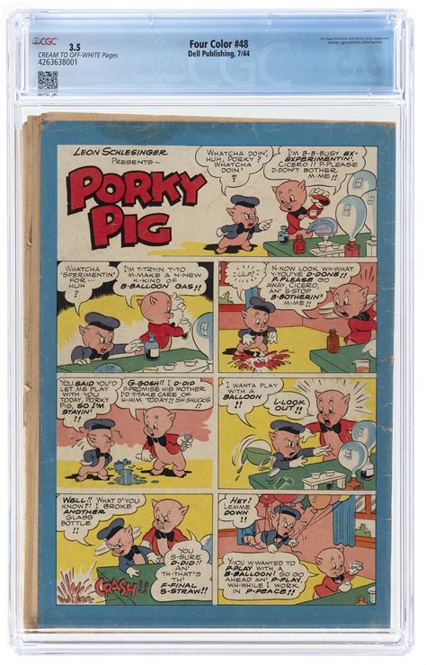 Hake S Four Color July Cgc Vg Porky Pig