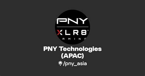 PNY Technologies (APAC) | Twitter, Instagram, Facebook | Linktree