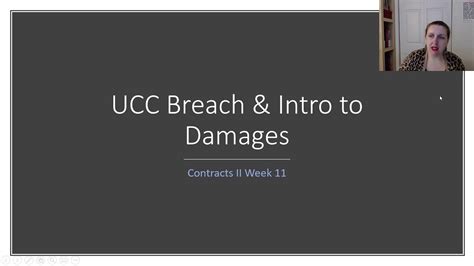 Contracts Ii Lecture March Ucc Breach And Anticipatory Repudiation