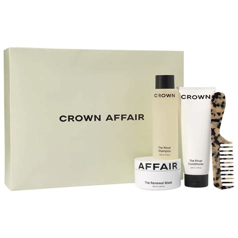 Crown Affair Ritual Shampoo Conditioner And Renewal Mask Set