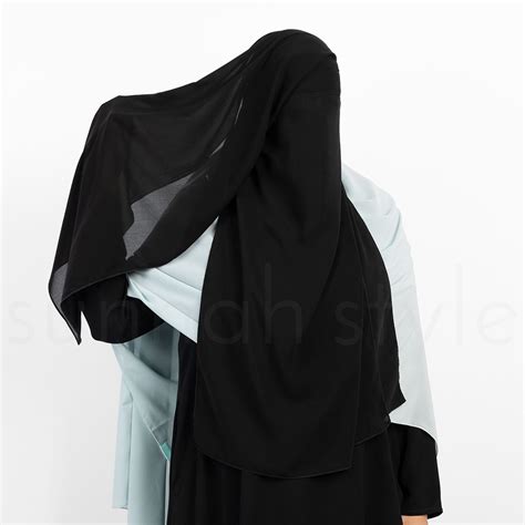 Long No Pinch Three Layer Niqab