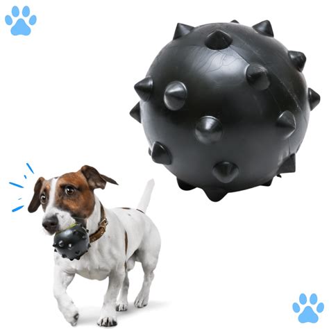 Bola Maciça Brinquedo para Cachorro Bolinha Cravo Dura Black 75mm