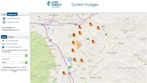 Duke Progress Energy Outage Map - Maping Resources