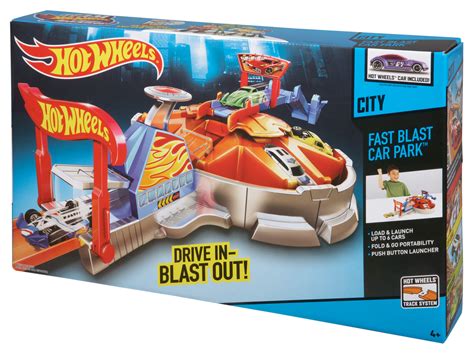 Hot Wheels Fast Blast Car Park Playset Shop Hot Wheels Cars Trucks Race Tracks Hot Wheels