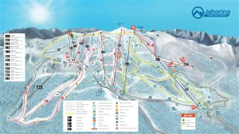 Mapa Skijali Ta Ski Staze Na Jahorini Jahorina Info