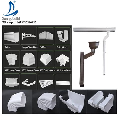 Downpipes Accessories Pvc Rain Water Collector Black Gutters For