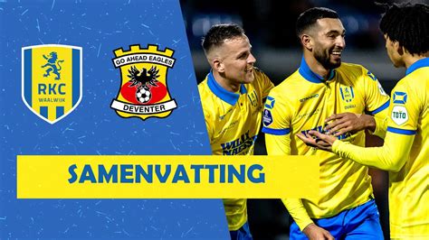 Rkc In Linkerrijtje Na Zege Op Go Ahead Eagles Samenvatting Rkc