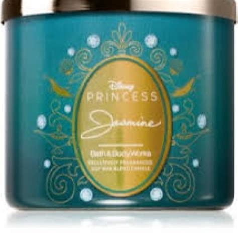 bath body works accents disney princess jasmine teal  gold