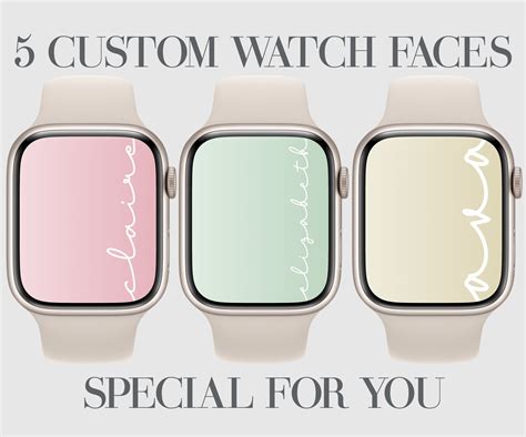 Custom Apple Watch Face Wallpaper Aesthetic Smartwatch Etsy