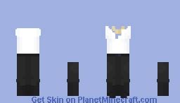 White ripped shirt and chain - cb Minecraft Skin