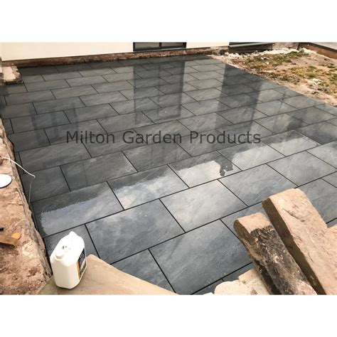 Anthracite Black Vitrified Porcelain Paving Slabs Mm X