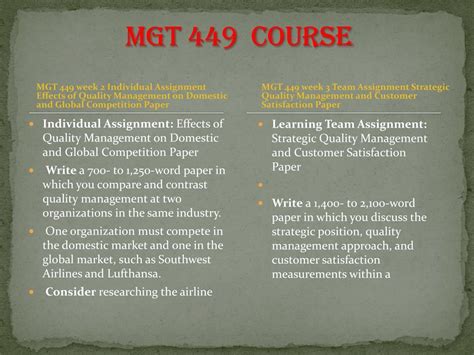 PPT MGT 449 Instant Education Uophelp PowerPoint Presentation Free