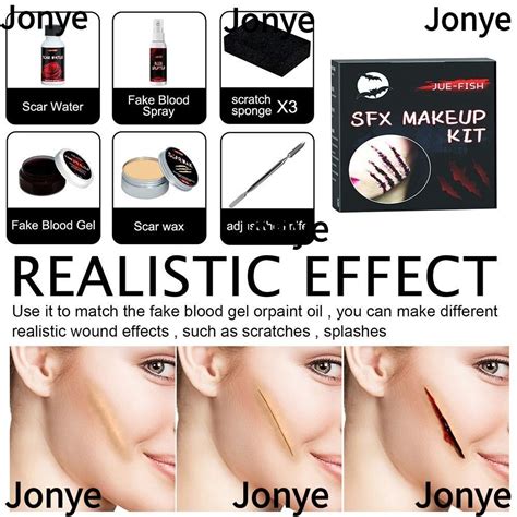 JONYE Prosthetics Makeup Kit Professional Special Effects SFX Makeup