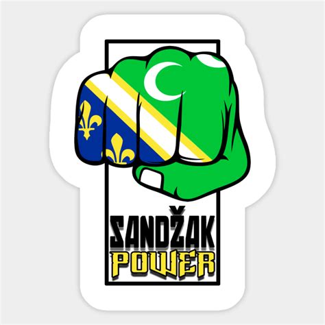 Sandzak Flag Sandzak Power - Sandzak - Sticker | TeePublic