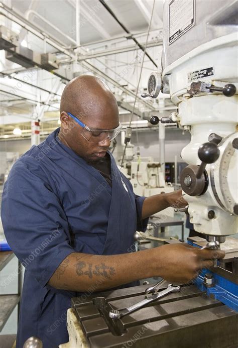 Machinist job training, USA - Stock Image - C023/0498 - Science Photo ...