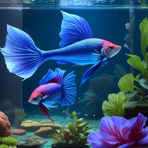 Premium AI Image | Betta fish in the aquarium