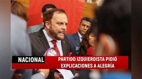 Candidato A Lima Por Juntos Por El Perú Gonzalo Alegría Es Acusado