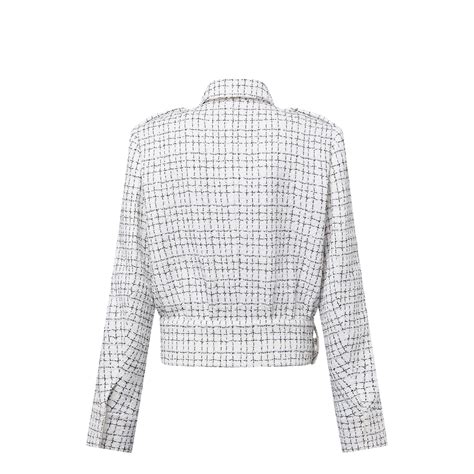 Sequin Tweed Cropped Jacket Women Ready To Wear Louis Vuitton