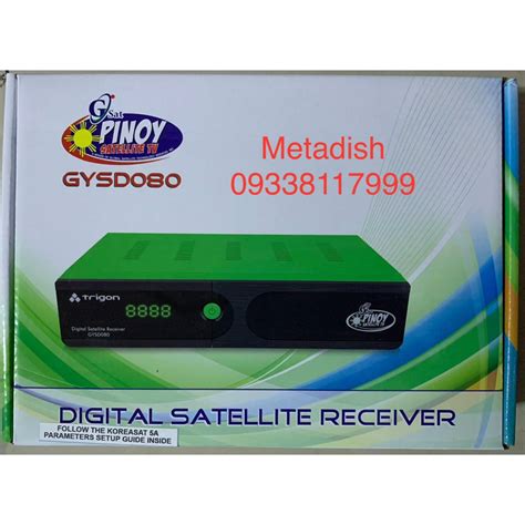 New Pinoy Gsat Tv Receiver Complete Set Box Need Satellite Dish