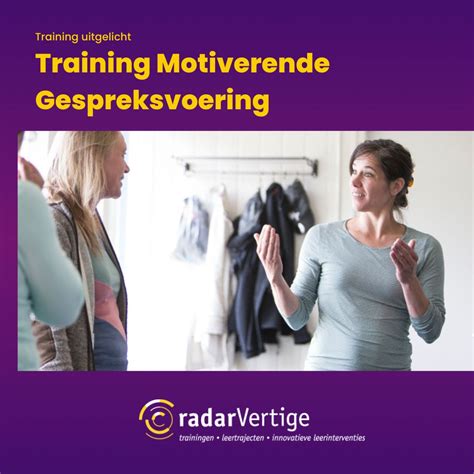 Training Motiverende Gespreksvoering RadarVertige RadarVertige