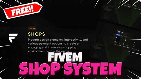 FiveM Shop UI FiveM Shop System Free FiveM Shop System UI Free