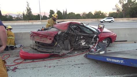 Motorists Ejected Onto 405 Freeway In Mission Hills Crash 1 Person