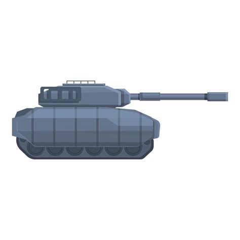 Armor Battle Tank Icon Cartoon Vector Military War Vector Art