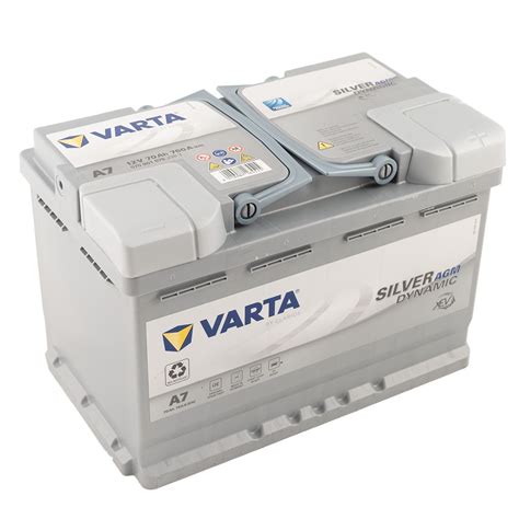 VARTA A7 Silver Dynamic AGM 12V 70Ah 760A Autobatterie Start Stop 570