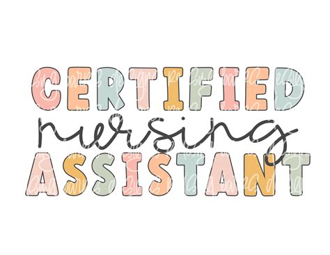 Certified Nursing Assistant Sublimationcna Digital Design Cna Png