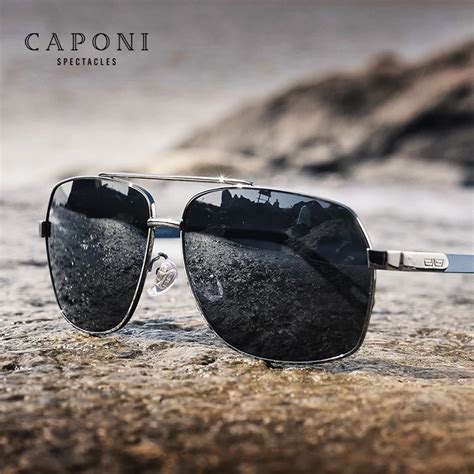CAPONI-Alloy-Polarized-Men-s-Sunglasses-Driving-Classcial-Double-Bridge ...