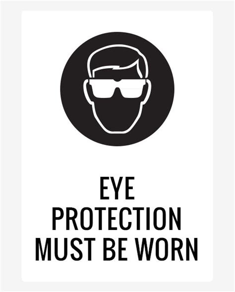 Mandatory Eye Protection Sign Create Signs