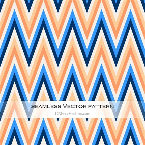 Retro Zig Zag Chevron Pattern Vector