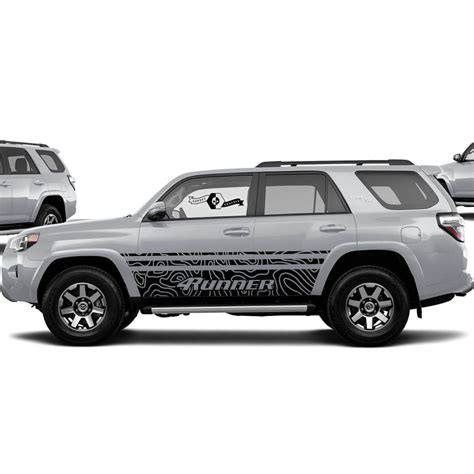 Toyota graphics decal sticker 4Runner Outline Map Side Door Vinyl ...