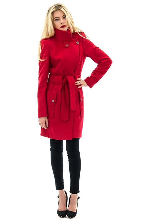 Manteau Cachemire Manteau Rouge Manteau Mode Manteau Femme