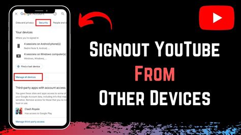 How To Sign Out Youtube Account From Other Devices Youtube