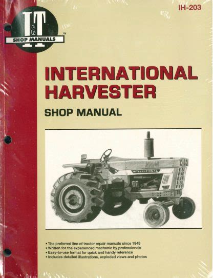 International Harvester Tractor Service Manual 454 464 484 574 584 674