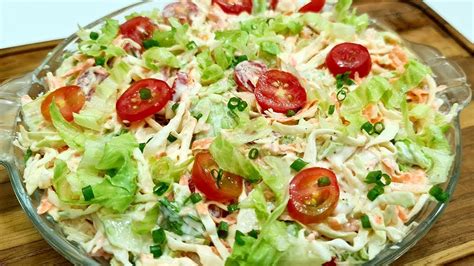 Salada De Repolho Cremosa Receita De Natal Youtube