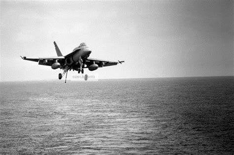 Amazon.com: Photo An F/A-18A Hornet aircraft approaches for a landing ...