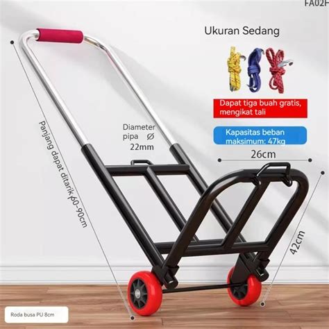 Jual Premium Highline Troly Lipat Serbaguna Reaim Troli Trolley Trolley